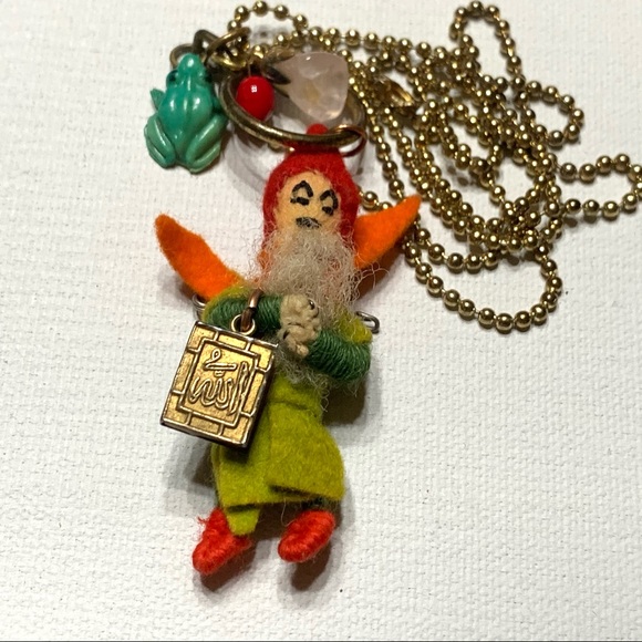 Wizard Necklace Unique one of a kind made with Repurposed Components - Picture 2 of 5